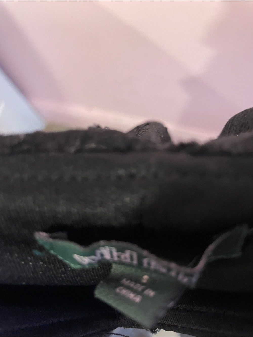 Black Ruffle Slip Dressing size small - Picture 3 of 3